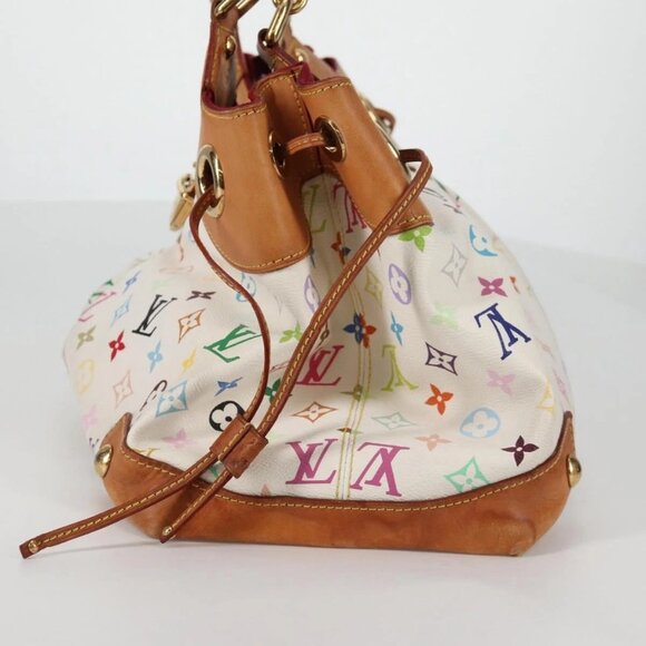 LOUIS VUITTON Monogram Multicolor Ursula Tote Bag White M40123 LV Auth 142693V - Picture 6 of 16